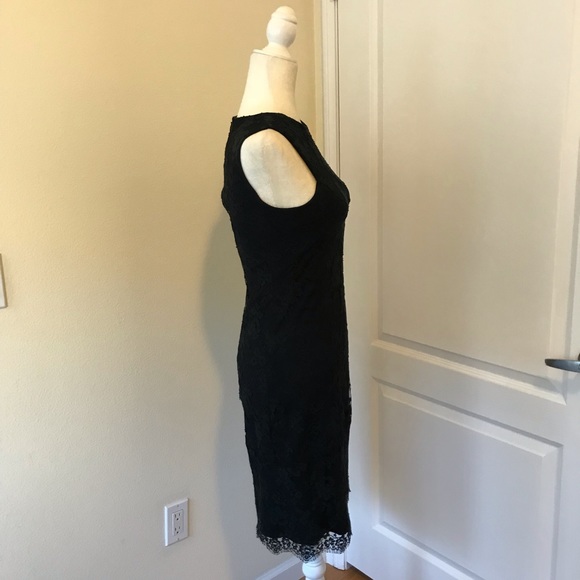 THEORY Black Alessandra Lace Dress size 2 - Picture 5 of 8